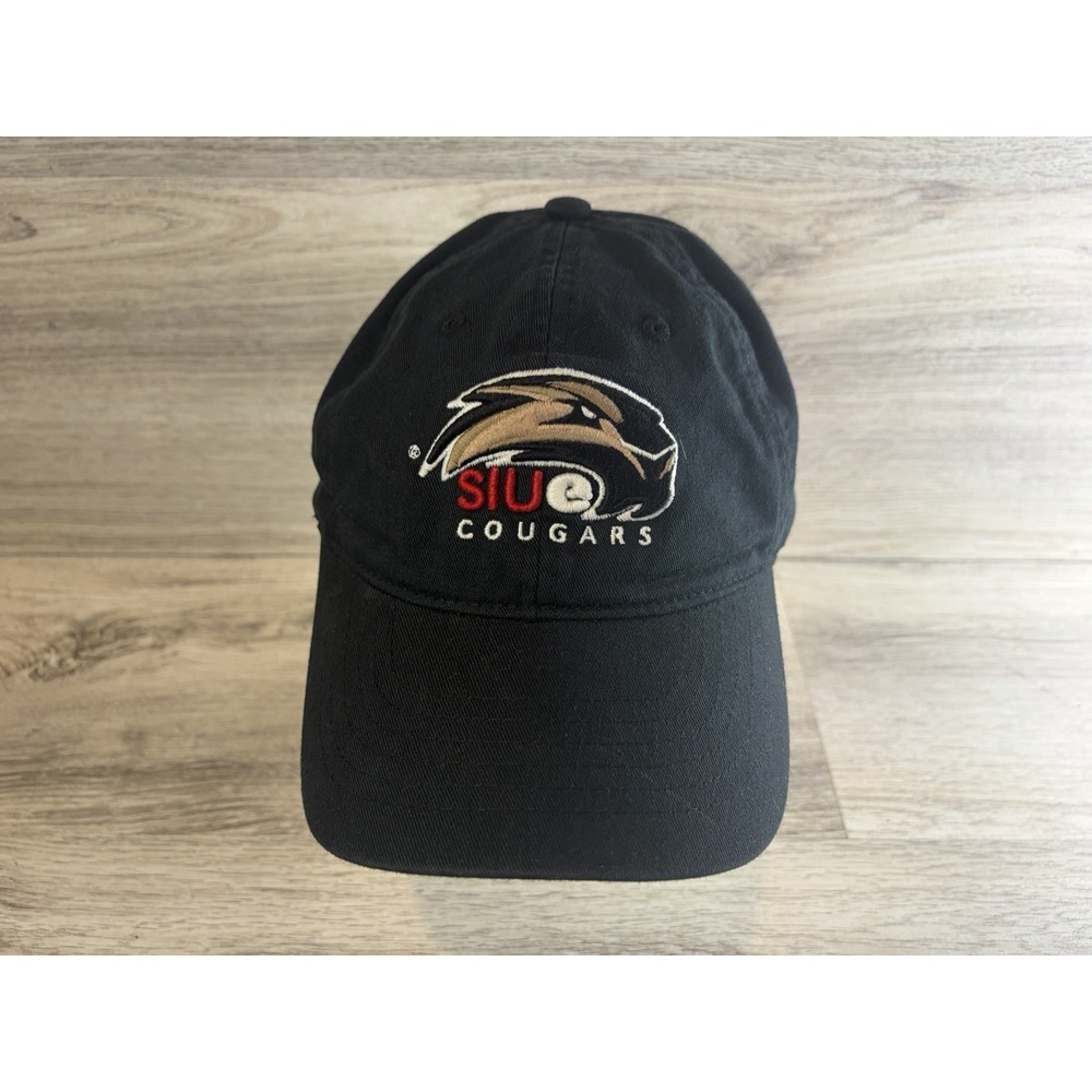 Zephyr SIUE Cougars Strapback Hat Cap Adjustable One‎ Size Mens College Black
